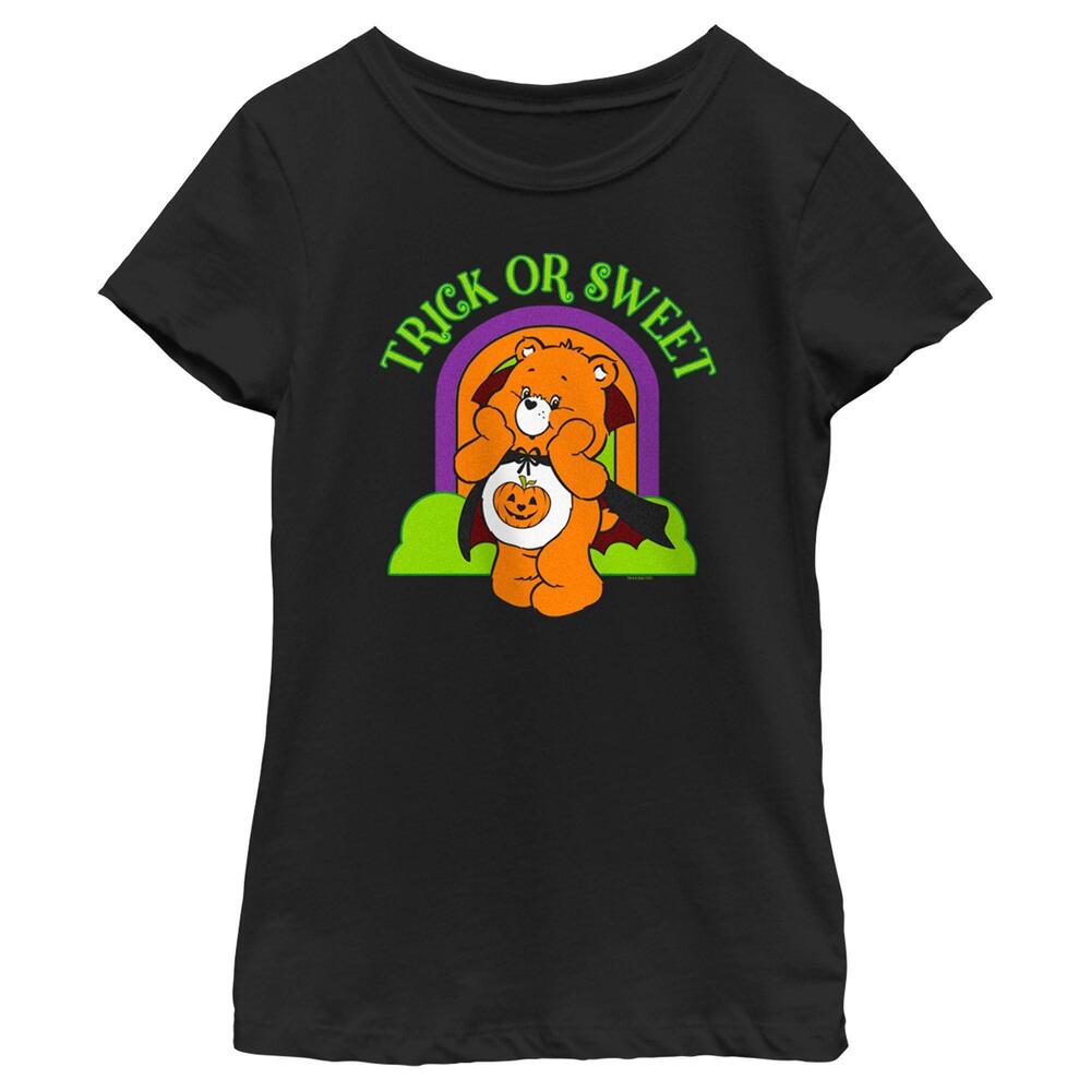 Girls Care Bears Halloween Trick Or Sweet Tshirt